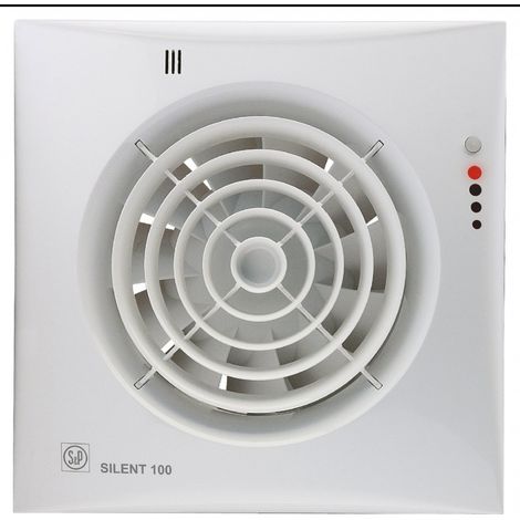 Aérateur, 95 m3/h, hygrostat réglable par impulsion sur façade, tempo réglable - SILENT 100 CHZ VISUAL (1/5)