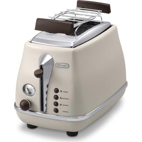 DeLonghi Icona Vintage CTOV 2103.BG Beige Toaster (1/5)