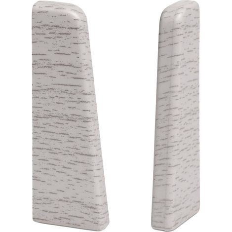 KGM Endstücke für Sockelleiste Mega Eiche hell 20 x 58 mm