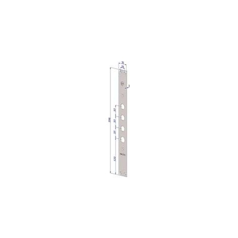 FRONTALE P/SERRATURE PORTE BLINDATE IN ACCIAIO INOX INT.37 FR2500  (FR2500XAI37)    SECUREMME