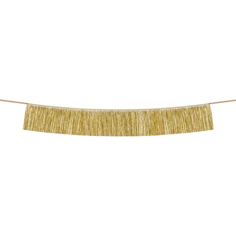 Guirnalda dorada PartyDeco de 135 cm (1/3)