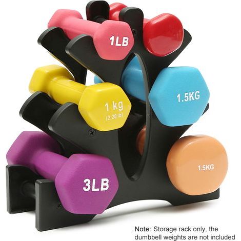 GARRYFIZH Support de stockage d'haltères, support de levage de poids pour salle de sport à domicile