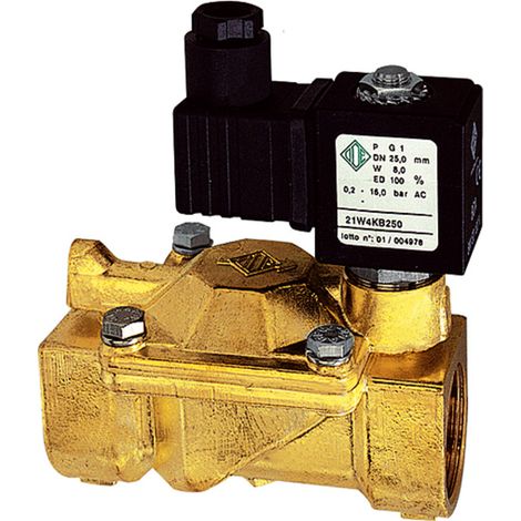 Riegler 2/2-MV,MS,NO,vorge.,24V DC, 8W,NBR,G3/4,PN0,2-16bar (1/4)