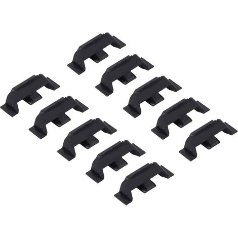Clip per anello di rifinitura faro, 10 pezzi, 51132752145, cornice anteriore in plastica di ricambio per Cooper R55 R56 R57 R58 R59 R60 -Crezuo