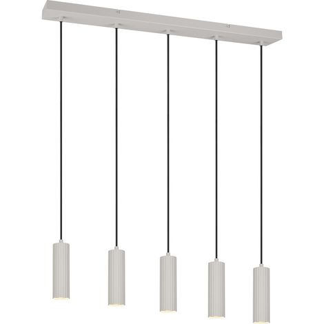 Suspension 5 lumières Soka gris - 367700576 (1/3)