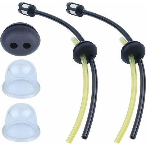 Kit tubi carburante per decespugliatore Honda GX31 GX35 GX25 GX22, tubi carburante universali + filtro carburante + guarnizioni + pompetta di adescamento, accessori per motore