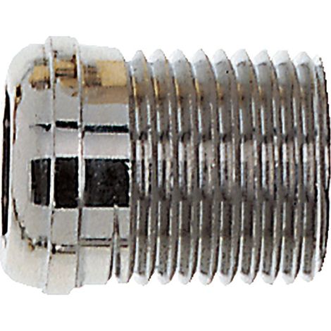HEIMEIER Schraubnippel R 3/8 Normallänge, Gewinde durchgehend, vern., 2202-01.010 (1/2)