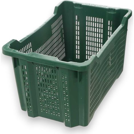 Cassetta agricola aperta per raccolta alimenti in polietilene 40 lt 52x36x31 cm (1/4)