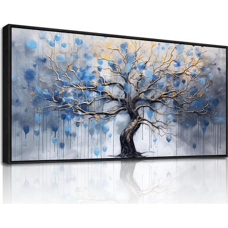 Tableau Decoration Murale Cadre Arbre de Vie Paysage 50x100 cm (1/5)