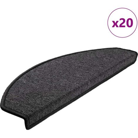 Alfombras autoadhesivas para escaleras 20 uds. 65 x 24 x 4 cm vidaXL