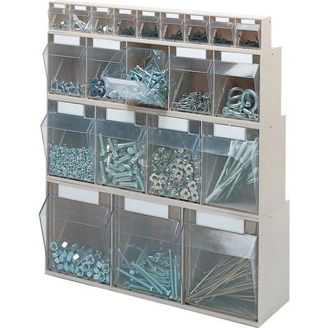 Lockweiler magasin transparent H 113 x L 600 x P 91 mm blanc - 1500613