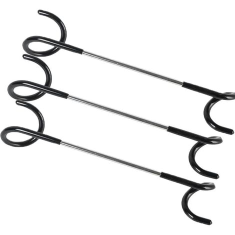 Lanterne Support - Crochet Double Sens En Forme De S - Pour Mât De Tente Jusqu'à 32 mm - 3 Pièces (1/5)