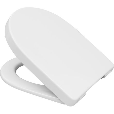 HARO  asiento  inodoro  Samar  SoftClose  blanco  bisagra  enchufable  acero  inoxidable  C0102G