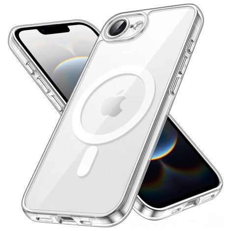 Custodia per Apple iPhone 16e, cover protettiva per telefono Alogy HybridMag™️, custodia per MagSafe trasparente (1/5)