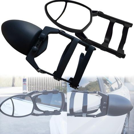 Rückspiegel für Pkw und Anhänger (schwarz), Wohnwagenspiegel, Wohnwagenzubehör, verstellbares Design für Anhänger, Wohnmobile und Lkw, erfüllt die Bedürfnisse verschiedener Nutzer (1/5)