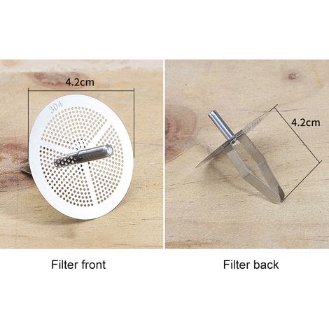 Edelstahltrichter mit Filter, Küchensiebtrichter für flüssige und pulverförmige Produkte (1/5)