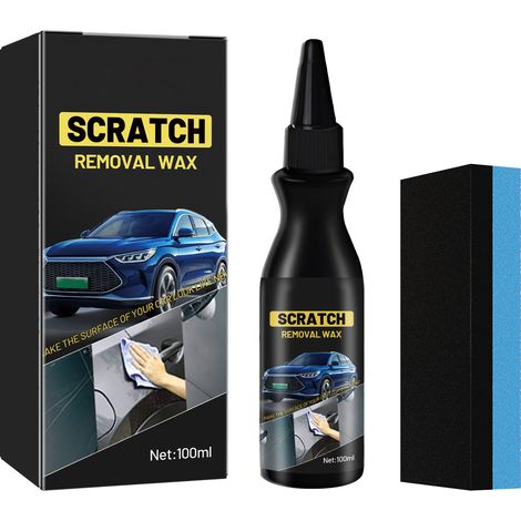 Crème anti-rayures 100 ml + éponge pour l'entretien, la rénovation et le nettoyage de la peinture de votre voiture. (1/5)