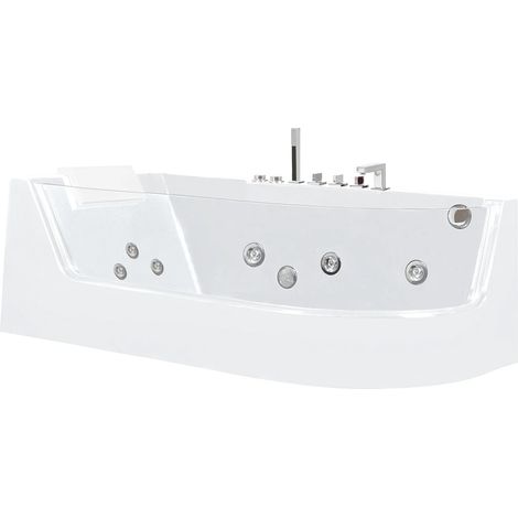 Vasca idromassaggio con vetrata ARIA - Bianco - 1 posto - 263L - 80 x 170 x 57 cm (1/5)