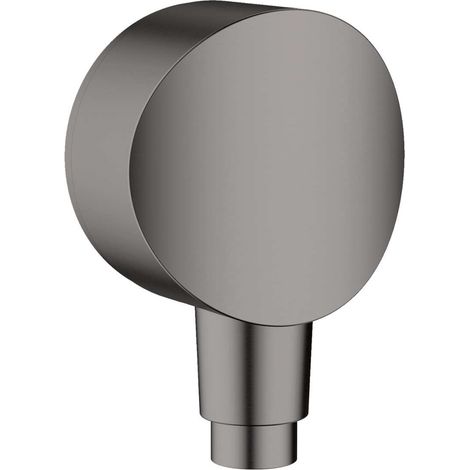 Hansgrohe Fixfit - Coude de raccordement S avec clapet anti-retour, chrome noir brossé 26453340 (1/2)