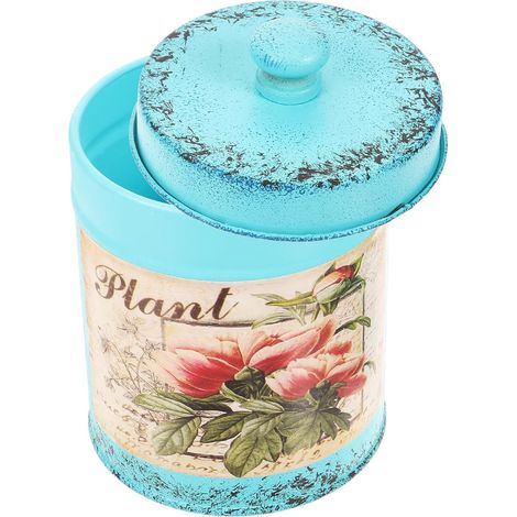 Dose aus Galvanisiertem Eisen mit Deckel Eleganter und
