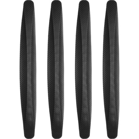 Bandes de protection pour pare-chocs - 40 x 5 x 1 cm - Noir - Matériau PVC - 2 paires - Protection de portières - Accessoires automobiles - Universel (1/5)