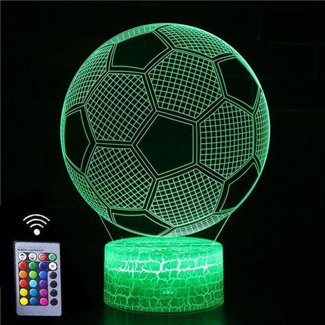 YMYNY 3D-Illusionslampe, Nachtlicht mit Farbwechsel und Smart-Touch-Steuerung (Fußball) (1/4)
