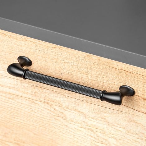 Emuca Suez Poignée de meuble aluminium noire 20 pcs (1/10)