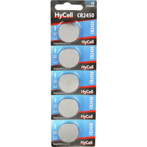 Pile bouton CR 2450 lithium HyCell 3 V 5 pc(s) (1/2)