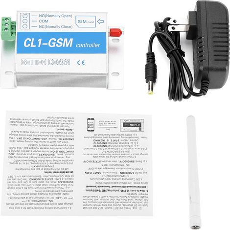 Drahtlose GSM-Fernbedienung mit SMS-Benachrichtigungen für Hausalarmanlagen, CL1-GSM Smart-Schalter, 110–240 V, US-Stecker (1/5)