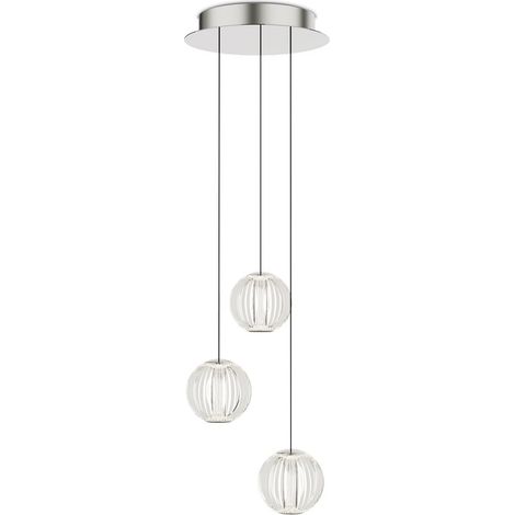 Ideal Lux DIAMOND Plafonnier suspendu à LED transparent 3000K