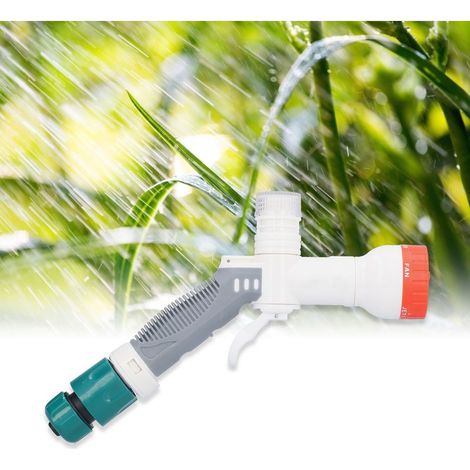 Pistolet de Lavage à Haute Pression + Lance à Jet Variable + Accessoire + Tuyau pour Arrosage de Jardin et Lavage Automobile + Modèle R400PVC24 + Dimensions 24.5x8.5cm + 5 Types de Jets + Plastique Ré (1/5)