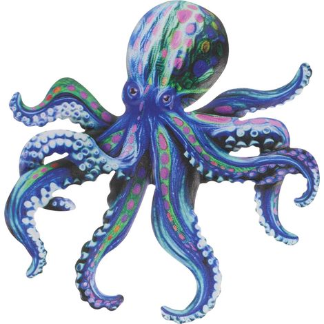 Décoration murale en métal avec motif oktopus aus Eisen Hängender Blauer Oktopus Anhänger (1/5)