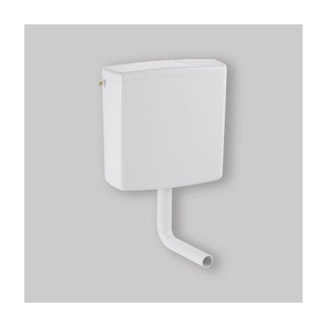 Réservoir à dos modèle "Ap 140" Double chasse d'eau blanc (1/5)