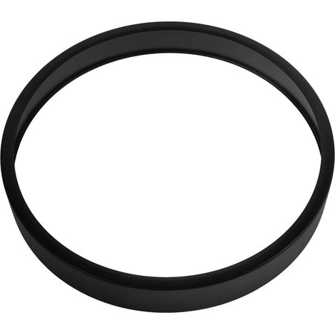 Bordure Métallique Ultra-Fine pour Horloge Murale Ronde en Métal Noir, Cadre Décoratif Minimaliste et Moderne, Accessoire pour Pendule Quartz (1/5)