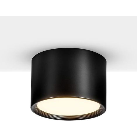 LED-Deckenstrahler, Schwarz/Warmweiß 3000K, 5W, Deckenleuchte für Wohnzimmer, Esszimmer, Küche, Flur, Schlafzimmer, Ø 8,5 cm (1/5)