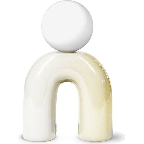 Pop U Lampe, Vanille, Keramik, H. 31 cm, G9 DIVERS (1/5)