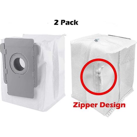 Pack of 2 reusable dust bags with zipper for iRobot Roomba i1 i3 i4 i6 i7 j7 i8 + Plus - Xin - AquaForge (1/5)