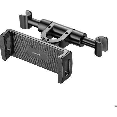 Support Voiture avec Appui-Tête - SWISSTEN - Rotatif 360° - Pour Smartphones et Tablettes - Serrage 12-25,5 cm (1/5)