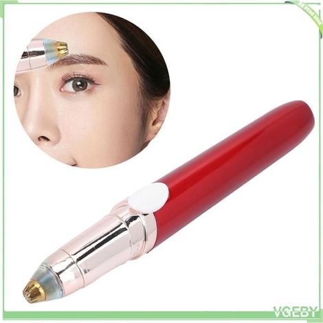 Épilateur électrique - FAFEICY - Corps rouge à lèvres - Indolore - Recharge USB - Tête amovible (1/5)