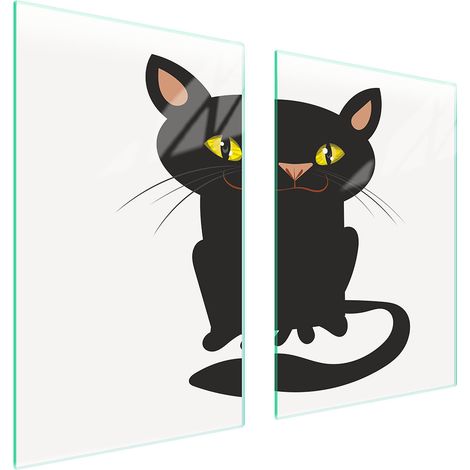 Plaque de protection en verre POUR la cuisine 65x52 CAT (1/5)
