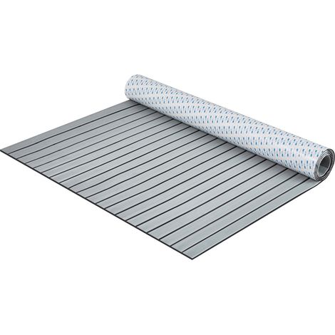 Revêtement de sol pour bateau en mousse EVA 2400 x 1160 x 6 mm, plancher de revêtement de sol autocollant antidérapant, 27 840 cm², tapis marin pour bateaux, yacht, ponton, terrasse de kayak (1/5)