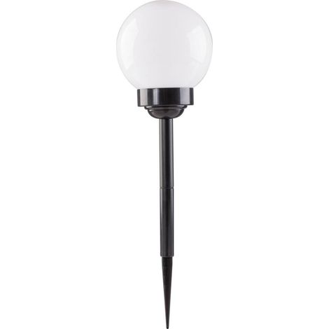 Volteno Bola solar para el jardín, bola luminosa, lámpara solar con sensor crepuscular, lámpara de jardín, lámpara de pie, LED IP44, resistente al invierno, blanco frío 6000 K, 200 x 200 x 580