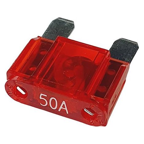 Fusibles à lames 20A - 80A fusible enfichable d'automobile choix: 50A ampères, rouge, 3 pièces (1/4)