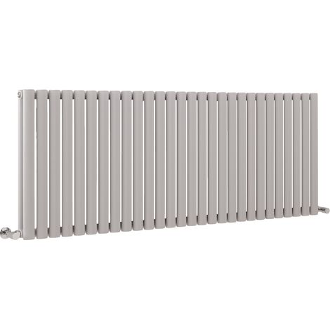 Hudson Reed Vitality – Radiateur Design Horizontal – Gris clair - 63.5 x 164.7 cm