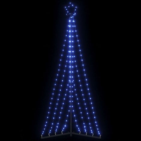 vidaXL Albero di Natale a LED 339 LED Blu 187 cm (1/5)