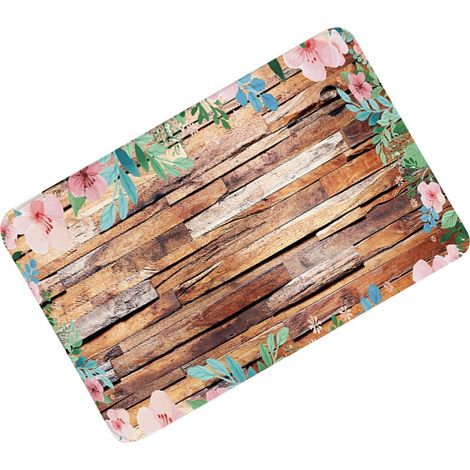 Paillasson entrée antiglisse en flanelle absorbant eau tapis sol salle de bain chambre déco 40x60 cm 1 pièce (1/5)