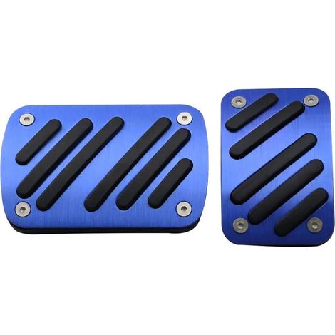 Kit poggiapiedi Pedali acceleratore e freno frizione Copri pedale automatico in alluminio per auto per Peugeot 308 SW 408 4008 5008 Accessori Copri pedale freno (colore: blu)
