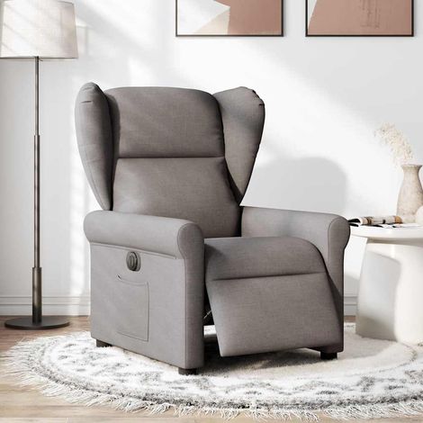 Maison Exclusive - Relaxsessel Elektrisch Taupe Stoff