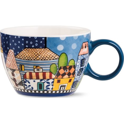 Egan tazza colazione Paese Mio porcellana blu 460 ml (1/2)