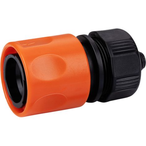 Black+Decker Schlauchverbinder 1/2" mit Wasserstopp & Kompakte Bauweise